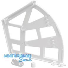 Schuhschrank-Kippbeschlag 3 F�cher Kunststoff wei�