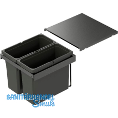 VS ENVI Flex Abfalltrennsystem KB 450 mm 2 x 16 Liter Lava VS ENVI Flex Abfalltrennsystem KB 450 mm 2 x 16 Liter Lava