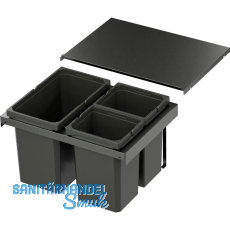 VS ENVI Flex Abfalltrennsystem KB 500 mm 1 x 16/2 x 10 Liter Lava VS ENVI Flex Abfalltrennsystem KB 500 mm 1 x 16/2 x 10 Liter Lava