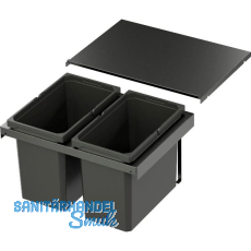 VS ENVI Flex Abfalltrennsystem KB 600 mm 2 x 22 Liter Lava