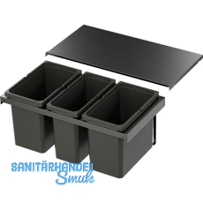 VS ENVI Flex Abfalltrennsystem KB 800 mm 2 x 22/1 x 16 Liter Lava VS ENVI Flex Abfalltrennsystem KB 800 mm 2 x 22/1 x 16 Liter Lava