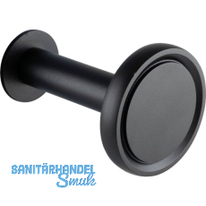 Mantelhaken Palos Tiefe 116 mm, Aluminium schwarz