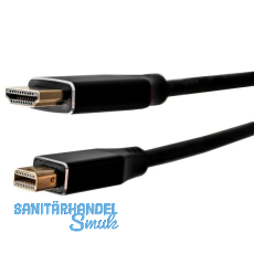 Datenkabel Mini DisplayPort auf HDMI 1500 mm schwarz Datenkabel Mini DisplayPort auf HDMI 1500 mm schwarz