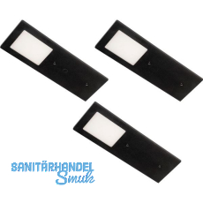 L&S Unterbauleuchte Planar L 3er Set schwarz L&S Unterbauleuchte Planar L 3er Set schwarz