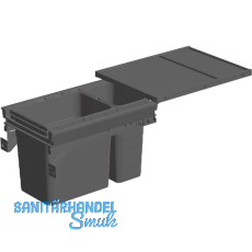 NINKA Abfalltrennsystem Set eins2fünf KB 400/NL 500 mm dunkelgrau NINKA Abfalltrennsystem Set eins2fünf KB 400/NL 500 mm dunkelgrau