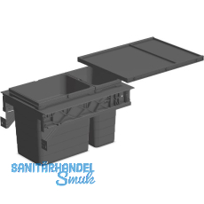 NINKA Abfalltrennsystem Set eins2sechs KB 400 mm dunkelgrau
