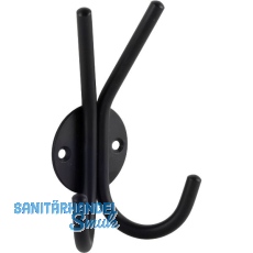 Huthaken Eirene Breite 83 mm, H�he 130 mm, Stahl schwarz matt