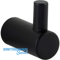 Mantelhaken Ersa 16 mm, Tiefe 35 mm, Stahl schwarz matt Mantelhaken Ersa 16 mm, Tiefe 35 mm, Stahl schwarz matt