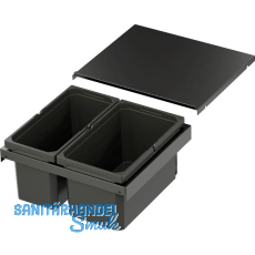 VS ENVI Flex XS-216 Abfalltrennsystem KB 500 mm 1 x 13/1 x 10 Liter Lava