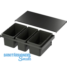 VS ENVI Flex XS-216 Abfalltrennsystem KB 800 mm 2 x 13/1 x 10 Liter Lava