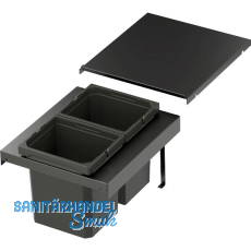 VS ENVI Flex XS-256 Abfalltrennsystem KB 400 mm 2 x 7 Liter Lava VS ENVI Flex XS-256 Abfalltrennsystem KB 400 mm 2 x 7 Liter Lava