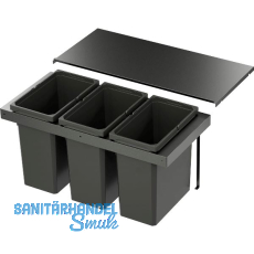 VS ENVI Flex Pro Abfalltrennsystem KB 900 mm 3 x 28 Liter Lava VS ENVI Flex Pro Abfalltrennsystem KB 900 mm 3 x 28 Liter Lava