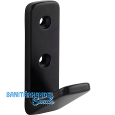 Mantelhaken Enyo Breite 20 mm, H�he 63 mm, Zinkdruckguss schwarz matt