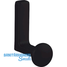 Mantelhaken Eryx Breite 25 mm, H�he 62 mm, Zinkdruckguss schwarz matt