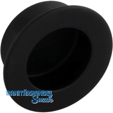 Muschelgriff Edana II ø 30 mm, Einlass ø 25 mm, Edelstahl schwarz matt Muschelgriff Edana II ø 30 mm, Einlass ø 25 mm, Edelstahl schwarz matt