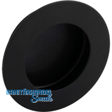 Muschelgriff Edana II � 65 mm, Einlass � 51 mm, Edelstahl schwarz matt