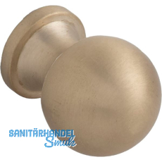 Knopf Isse ø 20 mm, Tiefe 26 mm, Messing matt gebürstet Knopf Isse ø 20 mm, Tiefe 26 mm, Messing matt gebürstet