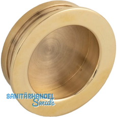 Muschelgriff Ogma � 39 mm, Einlass � 35 mm, Messing poliert