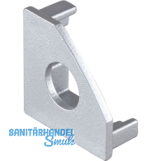 BILTON Endkappe BLine-S COR mit Bohrung, alufarbig BILTON Endkappe BLine-S COR mit Bohrung, alufarbig