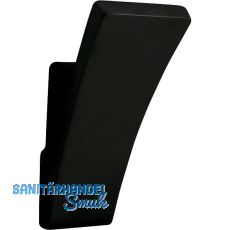 Mantelhaken Prokion Breite 25 mm, Höhe 56 mm, ZN schwarz matt lackiert Mantelhaken Prokion Breite 25 mm, Höhe 56 mm, ZN schwarz matt lackiert