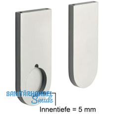 CINETTO Schrankrohrlager zu Schrankrohr rund, Aluminium silberfarbig