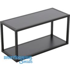ALUMIS Regal-Set ALUMIS Smartcube 1200 x 350 mm Alu schwarz/Spanplatten schwarz
