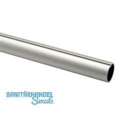 CINETTO Schrankrohr rund 25 x 3050 mm auf Maß Aluminium silberfarbig CINETTO Schrankrohr rund 25 x 3050 mm auf Maß Aluminium silberfarbig
