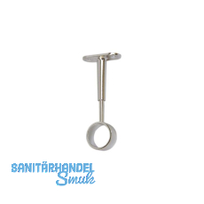 Schrankrohrlager Rund 2 offen � 25 mm, Zamak verchromt