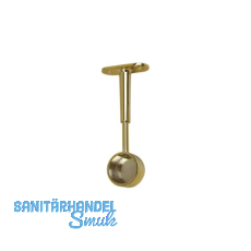 Schrankrohrlager Rund 2 geschlossen � 25 mm, Zamak vergoldet