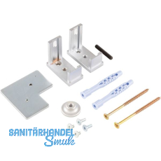 ALU-STYLE GP System Befestigungsset Wand-Boden alufarbig