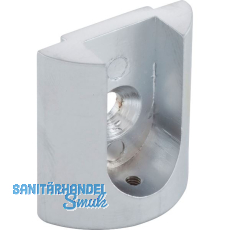 ALU-STYLE GP System Oval Schrankrohrlager alufarbig