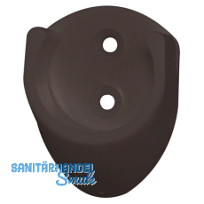 Schrankrohrlager Rund 1 � 19 mm, Kunststoff braun