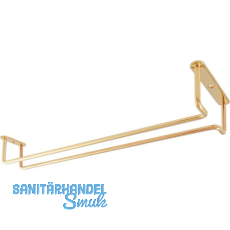 Bar-Gl�serhalterung 365 mm Messing Vergoldet