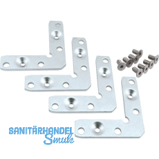 ALUMIS Alurahmenprofil Eckenteil schmal,Packung 4 Stück mit 8 Schrauben ALUMIS Alurahmenprofil Eckenteil schmal,Packung 4 Stück mit 8 Schrauben