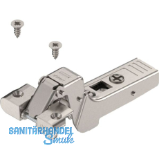 BLUM CLIP top Alurahmenscharnier 95�, 18 mm gekr�pft mit Feder, Schrauben