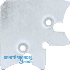 ALUMIS Alurahmenprofil Eckenteil breit, einzeln, ohne Schrauben, Stahl verzinkt