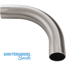 Bar-Reling Eckbogen 90 Grad, für Rohr-ø 38 mm, Messing Edelstahl geschliffen Bar-Reling Eckbogen 90 Grad, für Rohr-ø 38 mm, Messing Edelstahl geschliffen