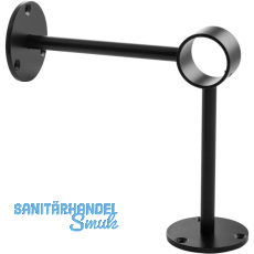 Bar-Reling Boden-Wandst�tze Wien f�r Rohr-� 38 mm, Stahl Schwarz