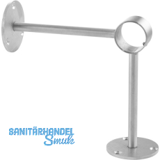 Bar-Reling Boden-Wandst�tze Wien f�r Rohr-� 38 mm, Edelstahl geschliffen