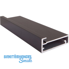 ALUMIS Alurahmenprofil breit, Länge 2500 per Stange, schwarz matt eloxiert ALUMIS Alurahmenprofil breit, Länge 2500 per Stange, schwarz matt eloxiert