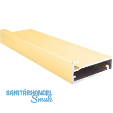 ALUMIS Alurahmenprofil breit, Länge 2500 per Stange, messing matt eloxiert ALUMIS Alurahmenprofil breit, Länge 2500 per Stange, messing matt eloxiert