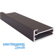 ALUMIS Alurahmenprofil breit 45 mm, L�nge 5000 mm, schwarz