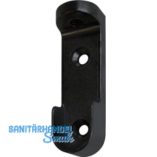 Schrankrohrlager Oval 6 f�r Schrankrohr 30 x 15 mm, Zink schwarz lackiert