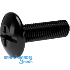 Spezialschraube SO Oval 4/5/6, f�r Schrankrohrlager, M6 x 20mm, Stahl schwarz