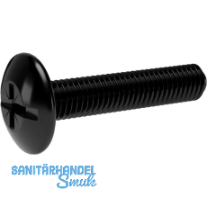 Spezialschraube SO Oval 4/5/6, f�r Schrankrohrlager, M6 x 30mm, Stahl schwarz