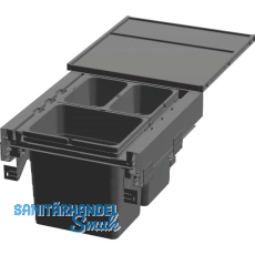 NINKA Abfalltrennsystem eins2pack Push-to-open KB 500 mm Dunkelgrau