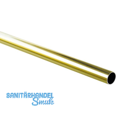 Schrankrohr � 25 mm, L�nge 1000 mm, Messing vergoldet