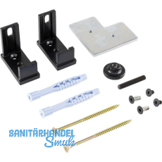 ALU-STYLE GP System Befestigungsset Wand-Boden schwarz
