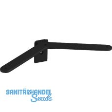 ALU-STYLE GP System Tablarträger für Holztablare, schwarz ALU-STYLE GP System Tablarträger für Holztablare, schwarz