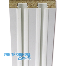 LEHA Karniese doppelläufig 5600 mm Holz weiß LEHA Karniese doppelläufig 5600 mm Holz weiß